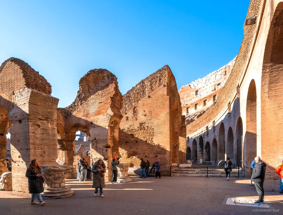 Toegang tot de arenavloer van het Colosseum tijdens de ondergrondse premium tour