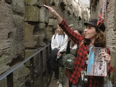 Ruinas del Foro Romano en la visita combinada con la arena del Coliseo